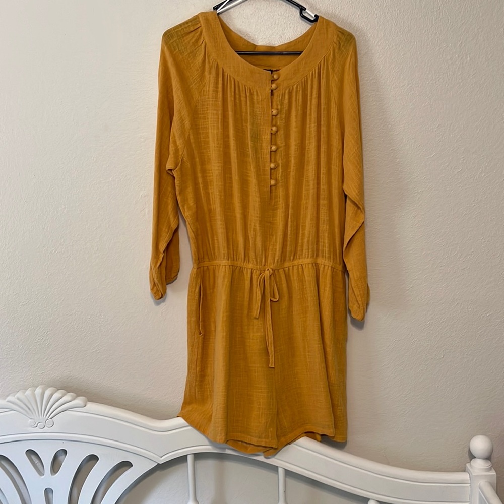 Marigold gold romper